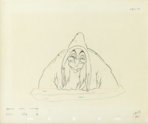 #006	ANIMATION DRAWING of THE WITCH AT THE WINDOW-image