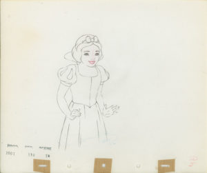 #007	ANIMATION DRAWING of SNOW WHITE MAKING PIES-image