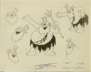 #024	 MODEL SHEET of THE KING HIMSELF from KING NEPTUNE-image