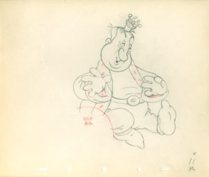 #028	ANIMATION DRAWINGS(2) of NED SPARKS AND HUGH HERBERT 	from MOTHER GOOSE GOES HOLLYWOOD-image
