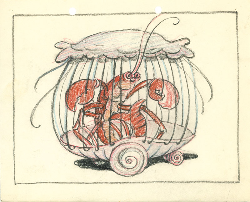 #034	CAGED LOBSTERS CONCEPT DRAWINGS(2) from MERBABIES main image
