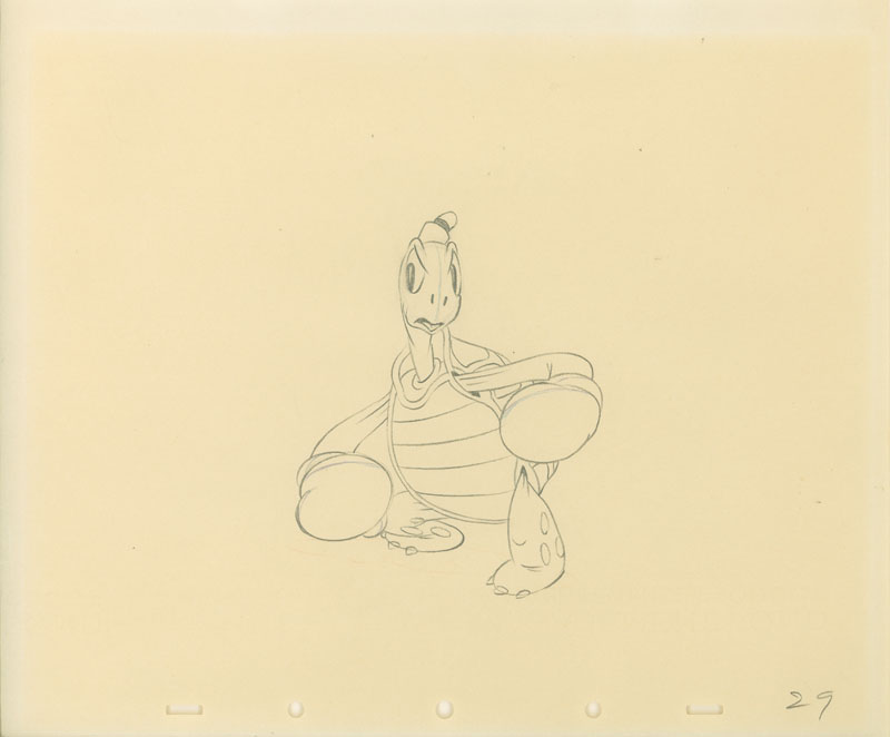#036	ANIMATION DRAWINGS(2) of TOBY TORTOISE AND MAX HARE 	from TOBY TORTOISE RETURNS-image