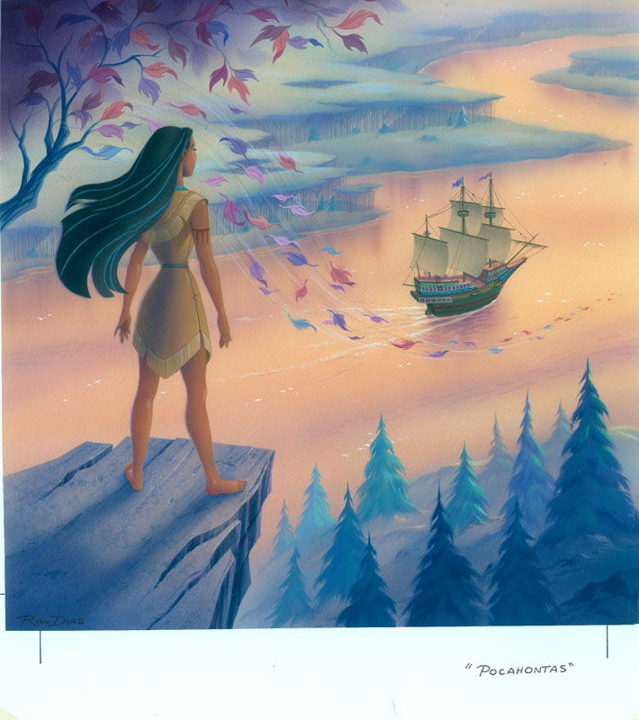 #052	ORIGINAL CD COVER ARTWORK FOR POCAHONTAS-image
