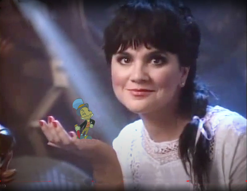 #058	LINDA RONSTADT AND JIMINY CRICKET from SIMPLY MAD ABOUT THE MOUSE-image