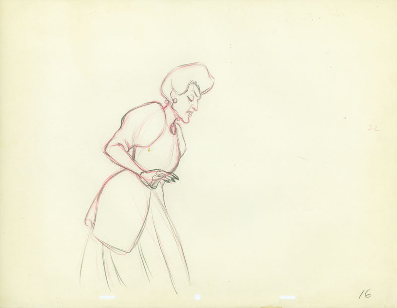 #062	ANIMATION DRAWING of LADY TREMAINE