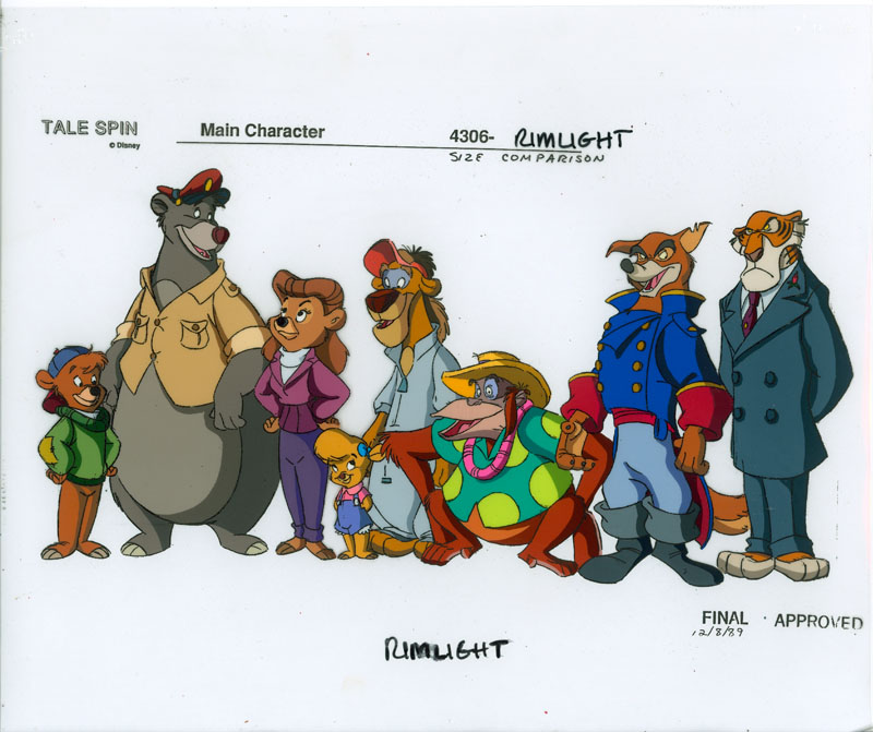 #115	MODEL CELS(3) FROM TALE SPIN-image