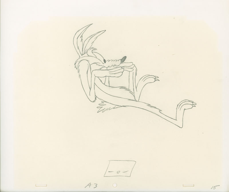 #123	DRAWINGS(2) OF WILE E. COYOTE-image