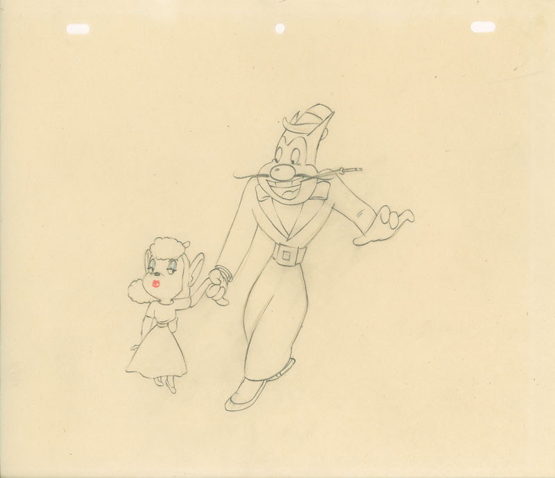 #128	DRAWING OF PEARL PUREHEART AND OILCAN HARRY-image