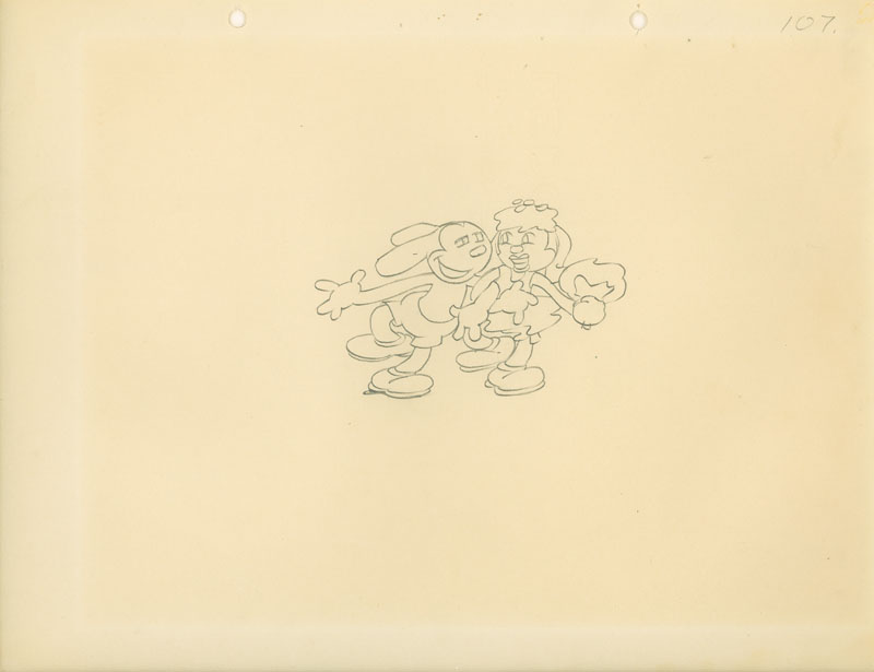 #129	DRAWING OF OSWALD AND ORTENSIA-image