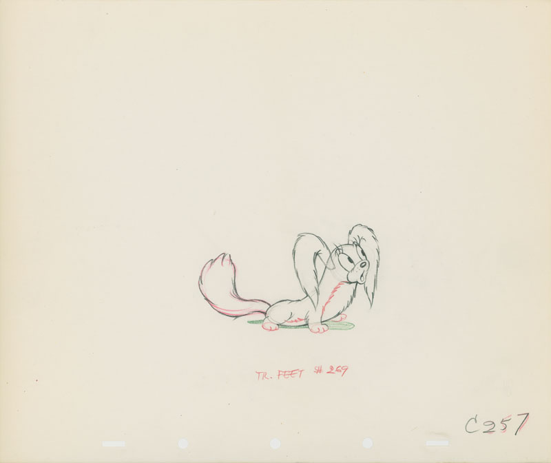 #137	ANIMATION DRAWING of FIFI from MICKEY’S SURPRISE PARTY-image