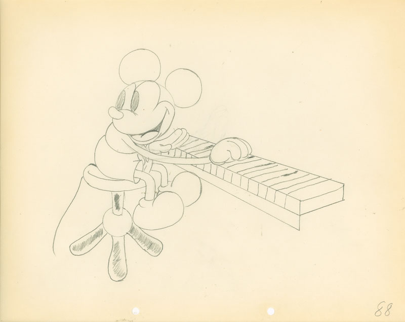 #138	ANIMATION DRAWING of MICKEY MOUSE from THE CACTUS KID