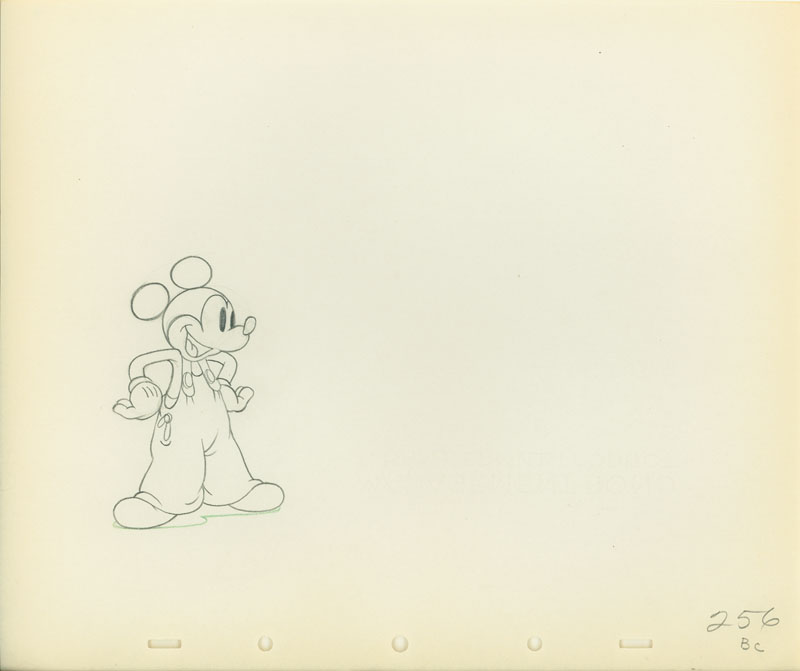 #146	ANIMATION DRAWINGS(2) of MICKEY MOUSE AND BOBO from MICKEY’S ELEPHANT-image