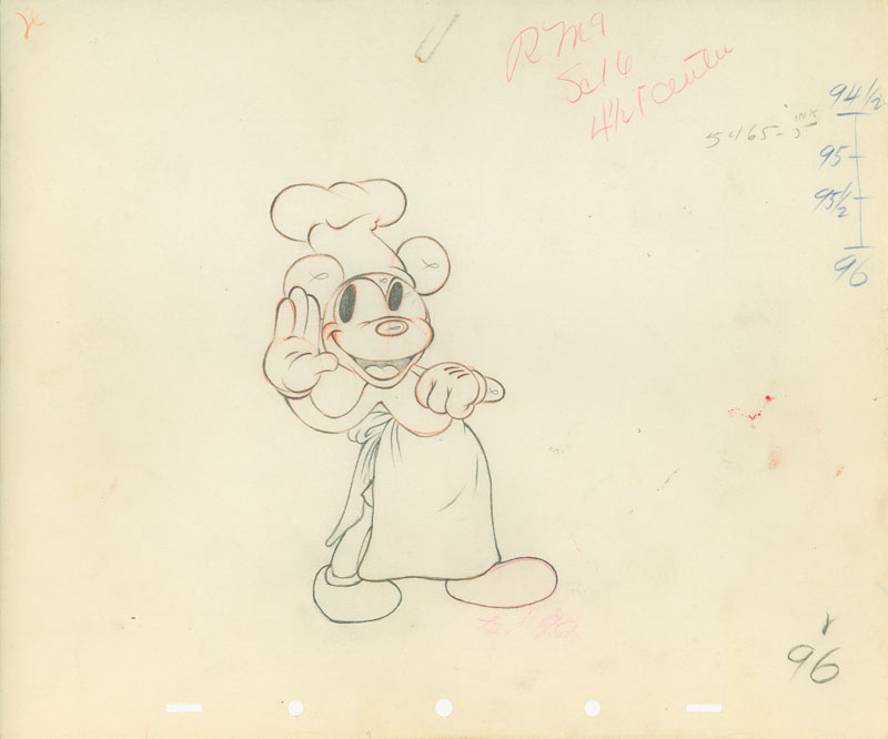 #147	ANIMATION DRAWING of MICKEY MOUSE from MICKEY’S TRAILER-image