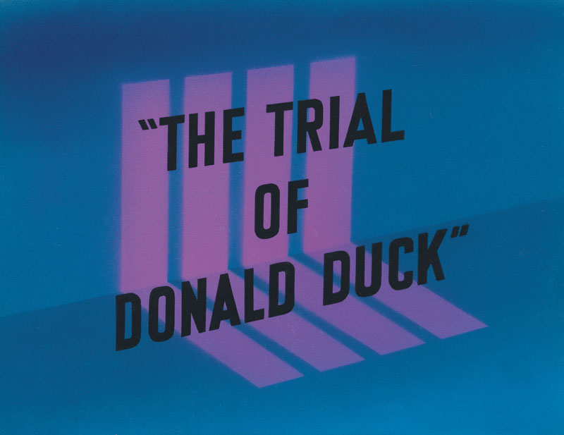 #154	TITLE SET-UP from THE TRIAL OF DONALD DUCK-image