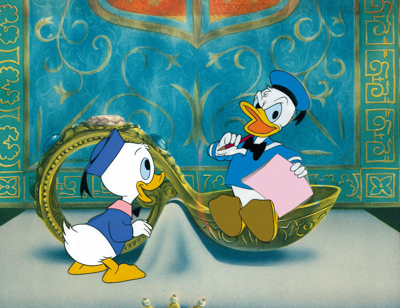 #162	DONALD DUCK AND HUEY DISNEYLAND SET-UP-image