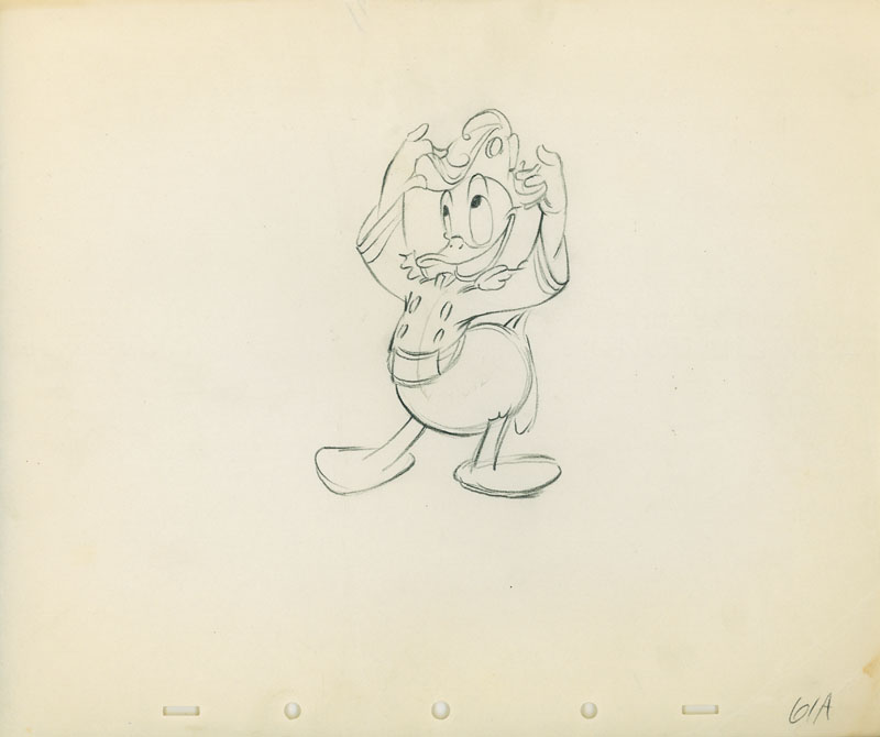 #158	ANIMATION DRAWING of DONALD DUCK from SEA SCOUTS-image